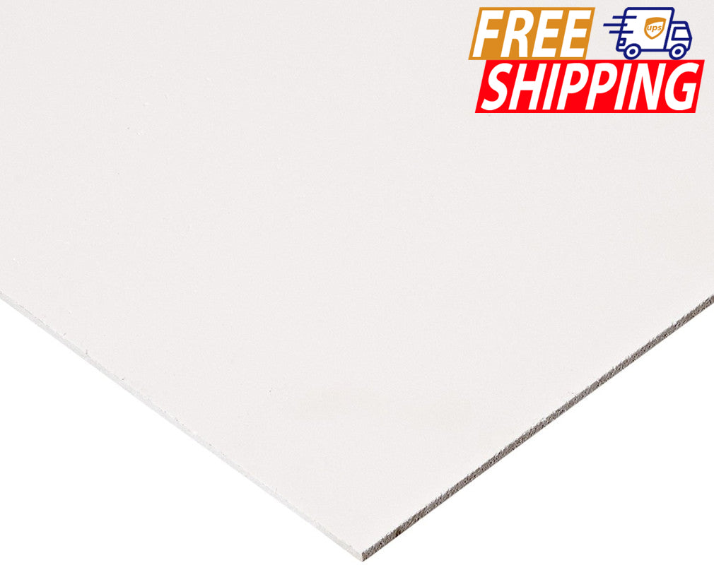 PVC 8mm Foam Board - White - DERFLEX