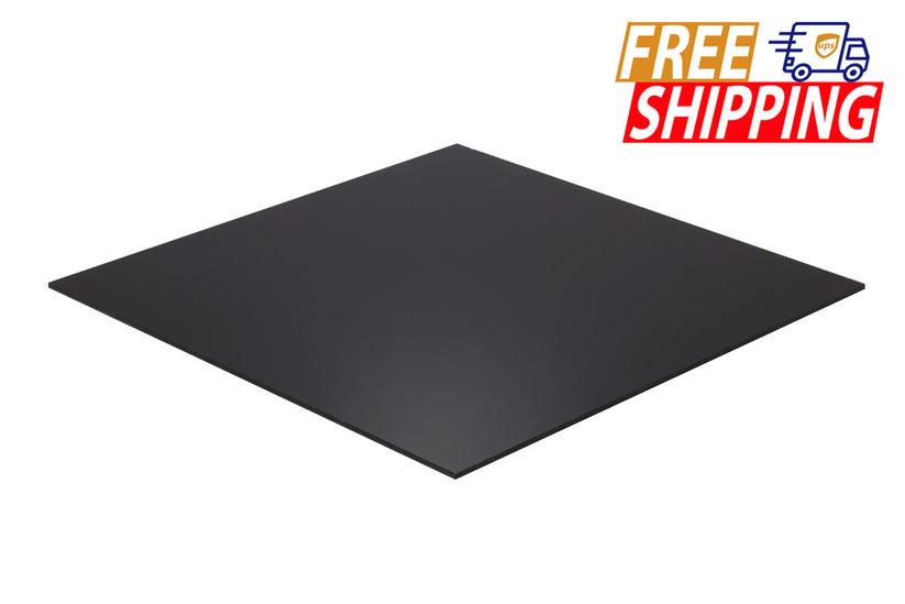 Acrylic Sheet - Black - 1/2 inch thick - various sizes – Falken Design