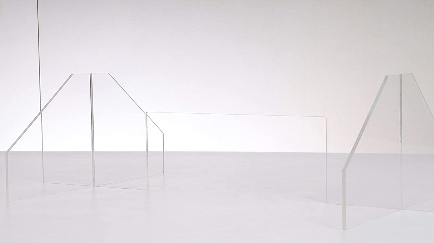 Best Seller:  COVID-19 - DESKTOP Sneeze Guard  - Plexiglass FREESTANDING Table Stand